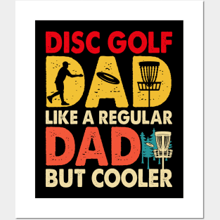 Funny Disc Golf Dad Player Vintage Retro Posters and Art